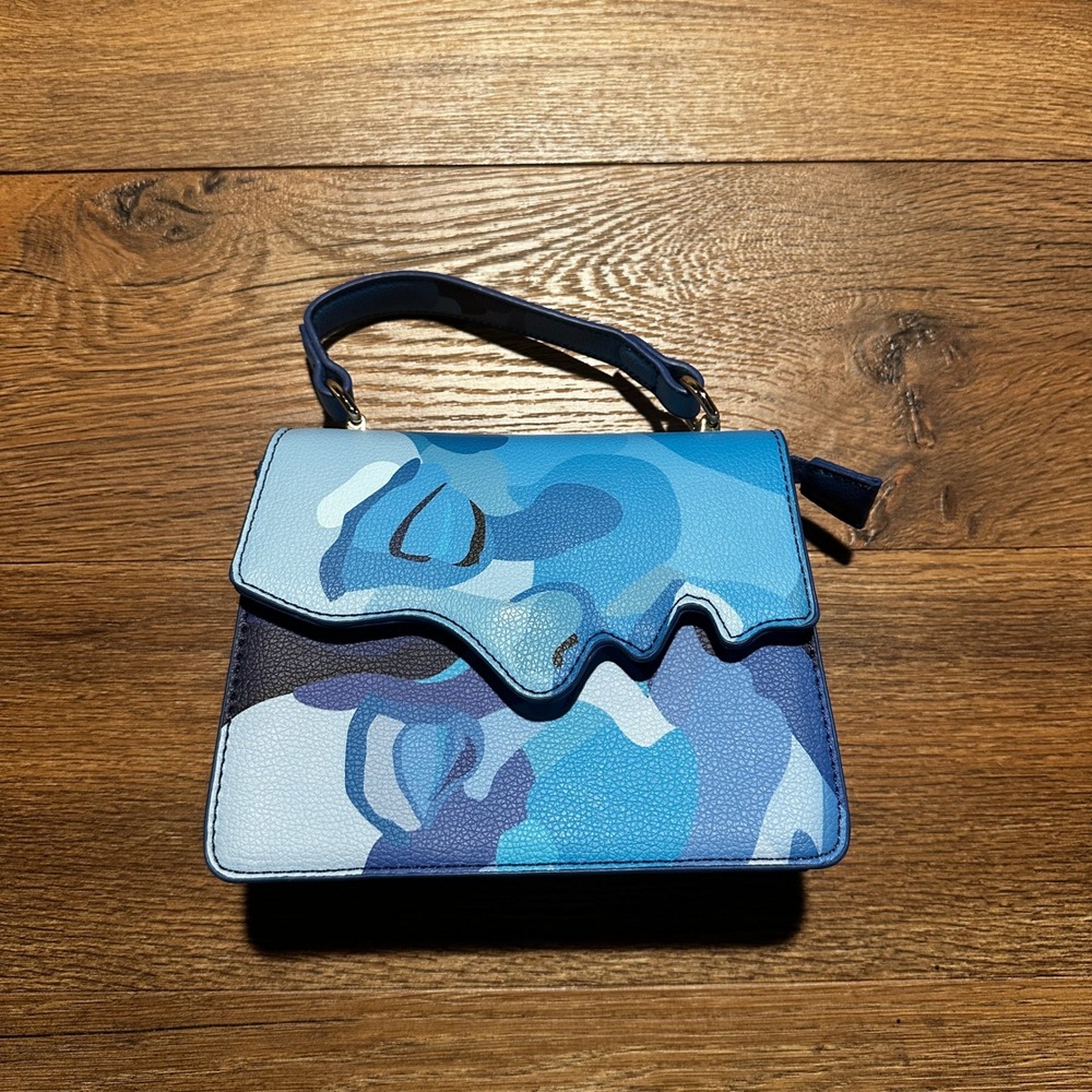 KidSuper Studios Blue Camo Kissing Handbag Women OS